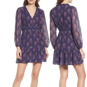 Jeanne Smocked Long Sleeve Dress by Paige